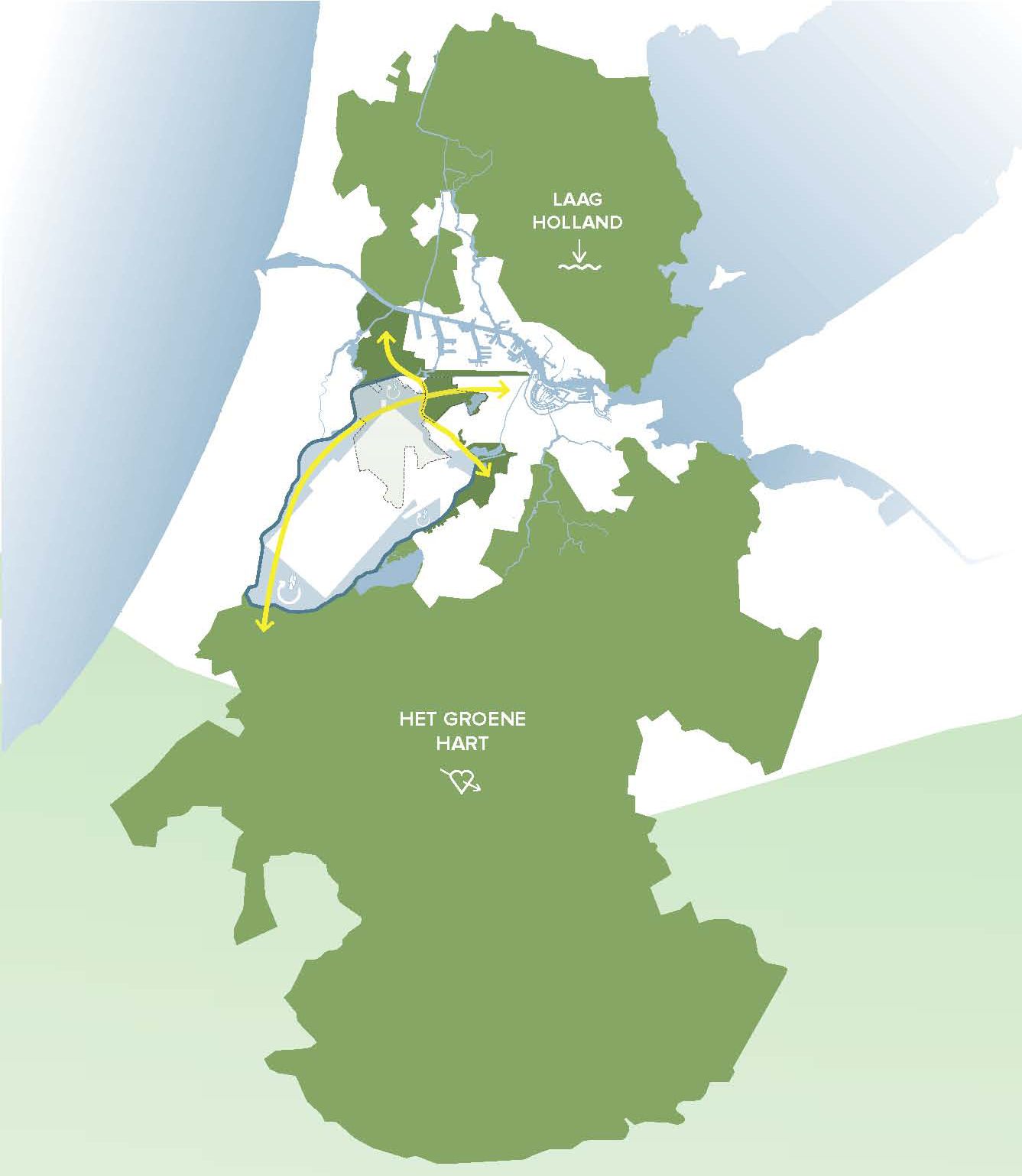 Toekomstvisie Scheg van West door BOOM Landscape